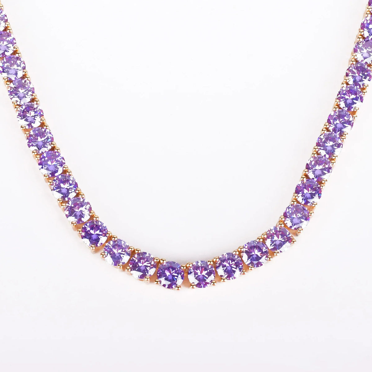 Colar Cravejado de Zircônia Banhado a Ouro 24K