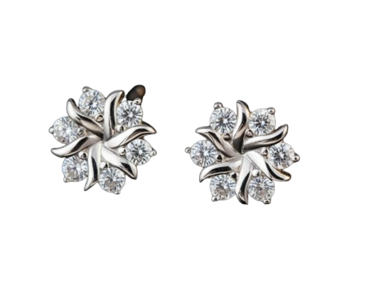 Brincos Love Knot com Banho de Ouro 14K